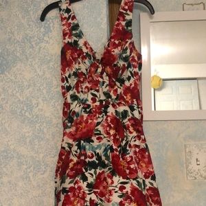 Cute tie front floral dress